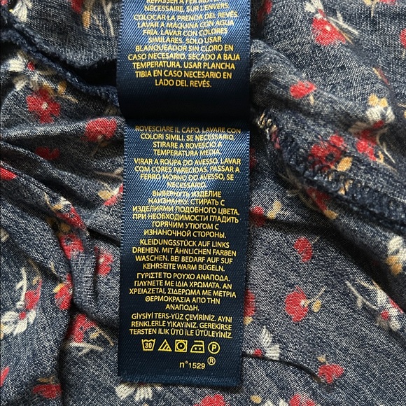 Polo by Ralph Lauren Navy Floral Kids Shorts - Picture 6 of 6